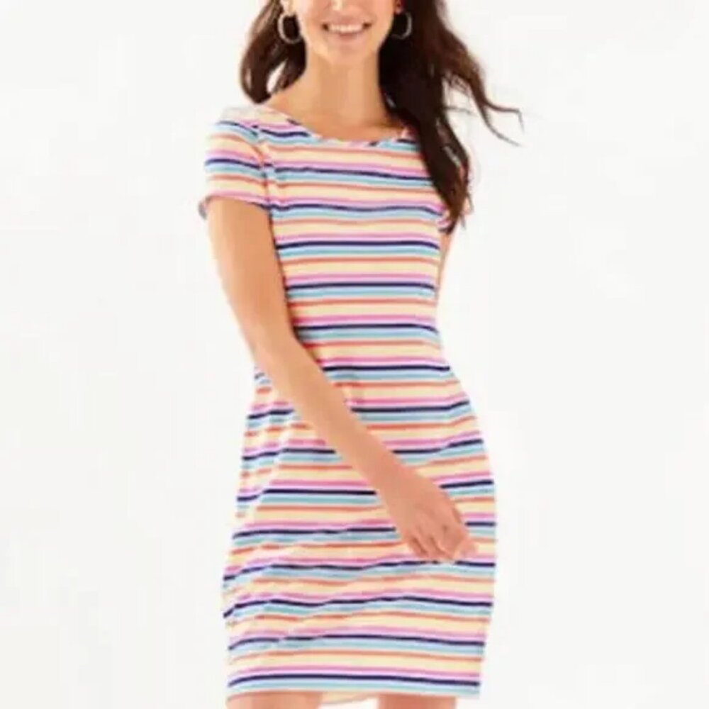 Lily Pulitzer Striped Marlow Mini T-Shirt Dress Size Large